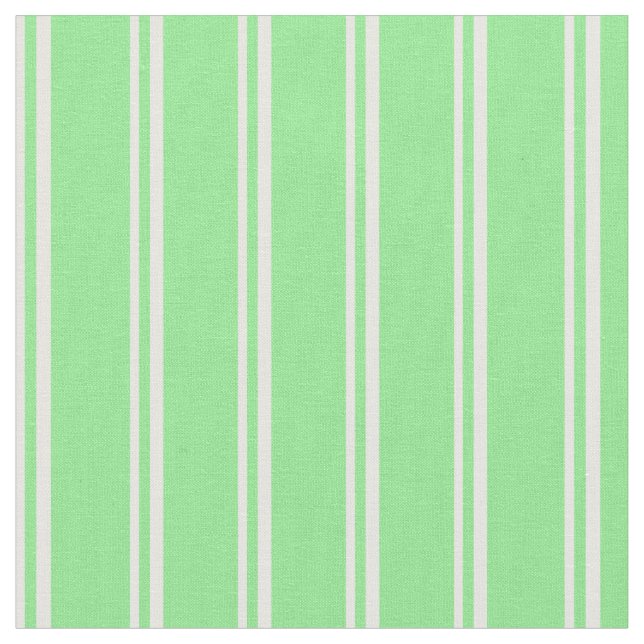 Mint Cream & Light Green Pattern Fabric (Close Up)