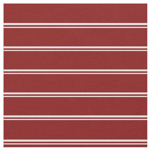 Mint Cream & Maroon Stripes/Lines Pattern Fabric