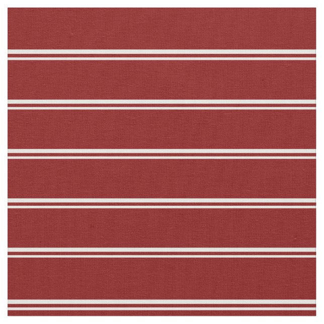 Mint Cream & Maroon Stripes/Lines Pattern Fabric (Close Up)