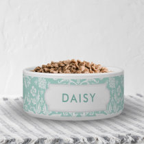 Mint Damask Bowl