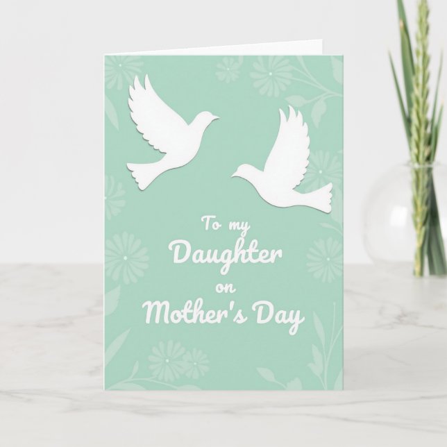 Mint Daughter Mothers Day Card (Front)