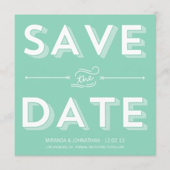 Mint Design Photo Save The Date Invites by AllyJCat at Zazzle