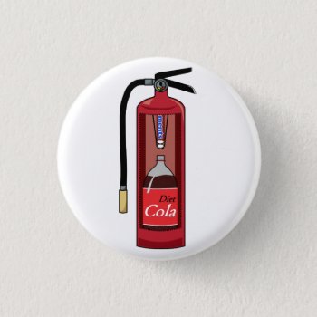 Mint Diet Cola Soda Fire Extinguisher Pinback Button by The_Shirt_Yurt at Zazzle