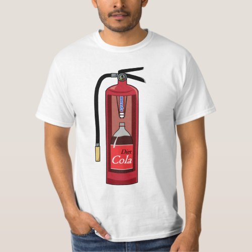 Mint Diet Cola Soda Fire Extinguisher T_Shirt