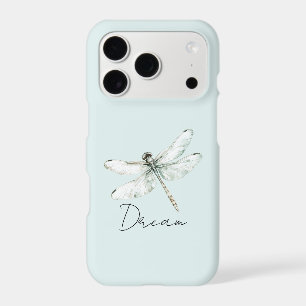 Mint Dragonfly Dream iPhone 17 Pro Case