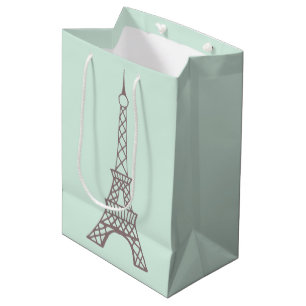 Mint Eiffel Tower Gift Bag