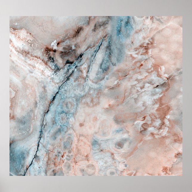 Mint Emperador marble, aqua limestone Poster (Front)