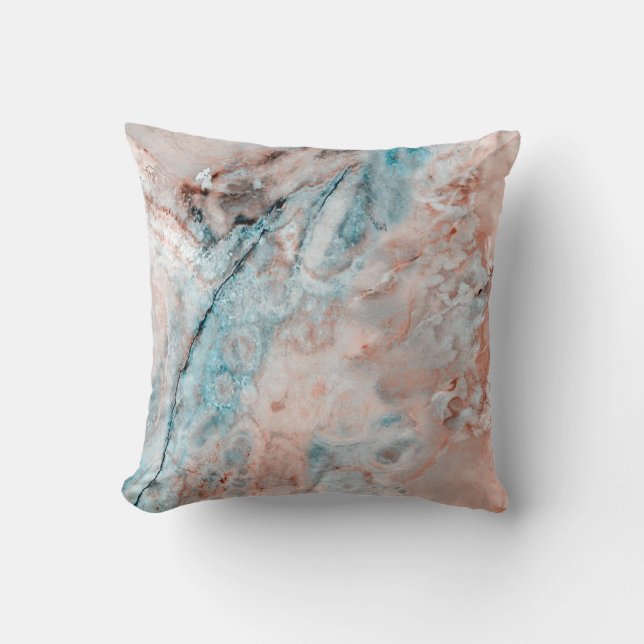 Mint Emperador marble onyx Throw Pillow (Front)