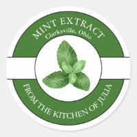 Mint Extract Label