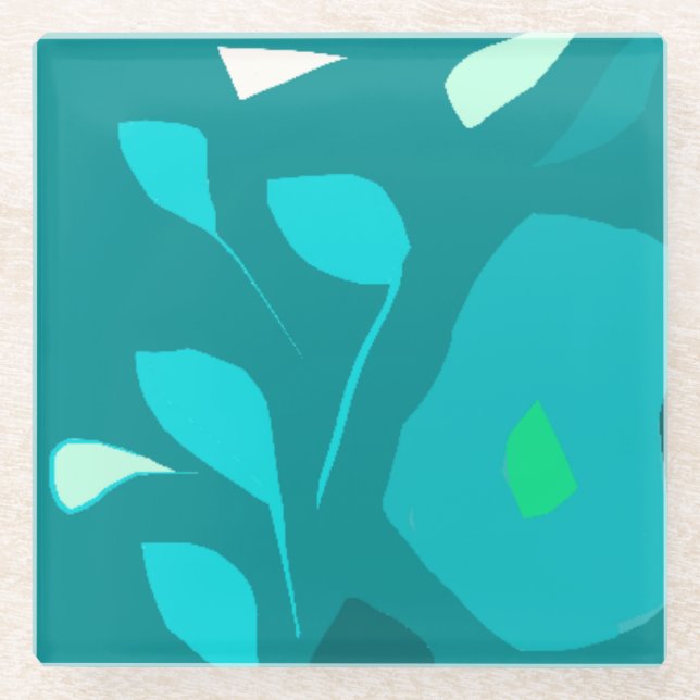 Mint flavour illustration Coaster (Front)