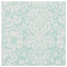 Mint Floral Damask Fabric