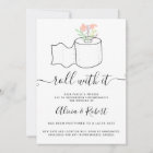 Mint floral wedding postponed roll with it