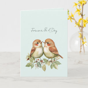 Mint Forever Love Birds Card