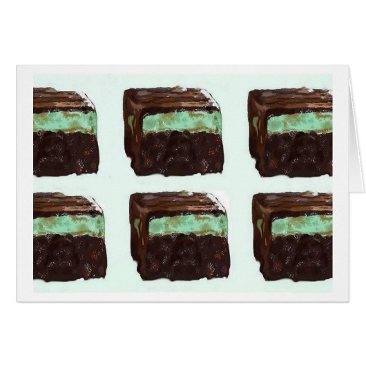 Mint Fudge Brownie Card (Front Horizontal)