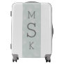 Mint Gingko Leaves Classic Monogram Luggage