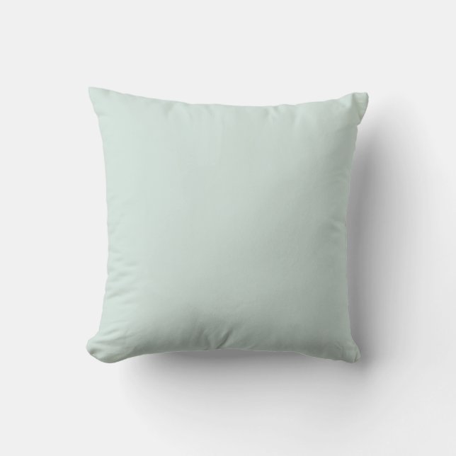 Mint Glam Throw Pillow (Front)
