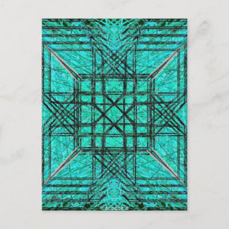 Mint glass post card