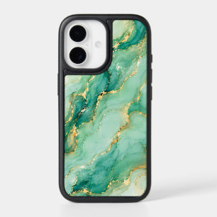 Mint & Gold Marble Luxury iPhone 17 Case