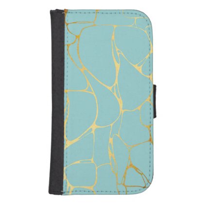mint,gold,marbled,modern,trendy,chic,beautiful,ele samsung s4 wallet case