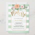 Mint & Gold Wedding Shower Invitation - Mint to Be