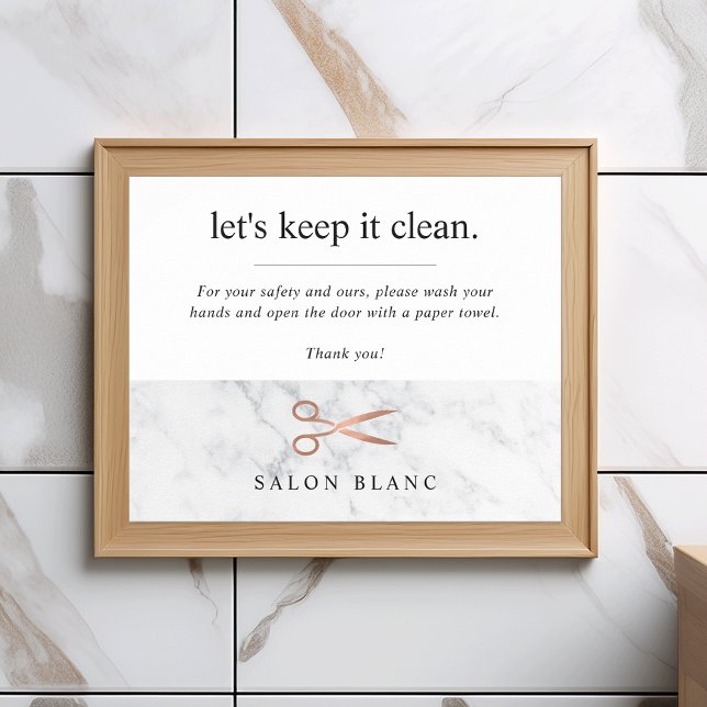 Mint & Gold Whisk Bakery Bathroom Handwashing Poster (Creator Uploaded)