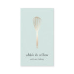 Mint & Gold Whisk | Bakery | Chef | Caterer Business Card Mint & Gold Whisk | Bakery | Chef | Caterer Business Card