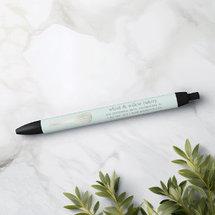 Mint & Gold Whisk Bakery or Catering Business Pen
