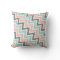 Mint Gray Coral Zigzag Ikat Pattern