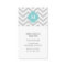 Mint & Gray Zigzags Pattern Monogram