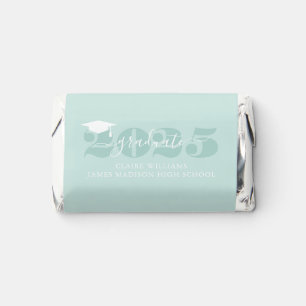 Mint Green "2025 Graduate" Personalized Photo Hershey's Miniatures