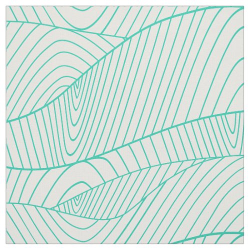 Mint_green Abstract Modern Wavy Swirls Fabric