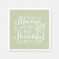 Mint Green Always Thankful Quote Thanksgiving