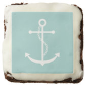 Mint Green Anchor Chocolate Brownie (Front)