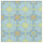 Mint Green and Blue | Pretty Floral Pattern Fabric