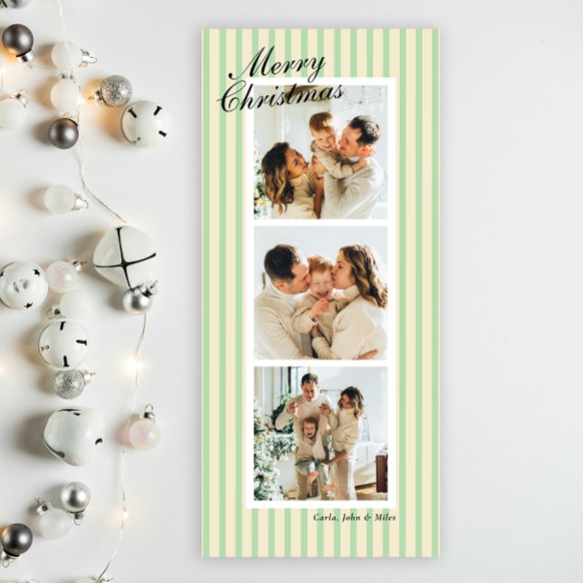 Mint Green and Cream Chic Vertical Stripes 3 Photo (Creator Uploaded)