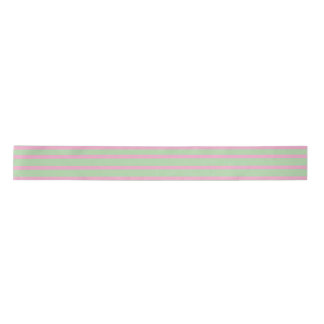 Mint green and pink striped ribbon pastel baby