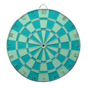 Mint Green And Teal Dart Board