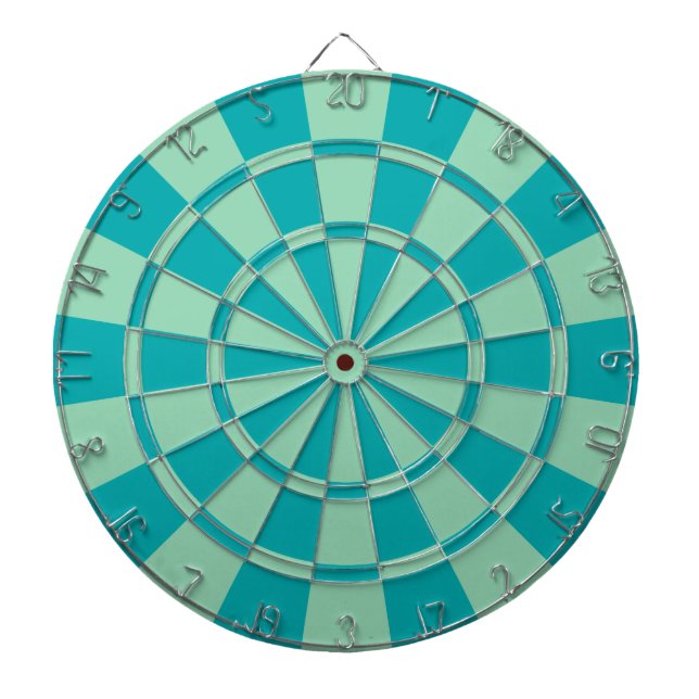 Mint Green And Teal Dart Board (Front)
