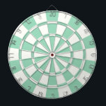 Mint Green And White Dartboard With Darts<br><div class="desc">Mint Green And White Dart Board</div>