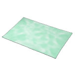 Mint Green And White Mottled Cloth Placemat at Zazzle