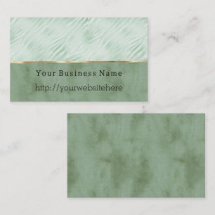 Mint Green Animal Business name website Card