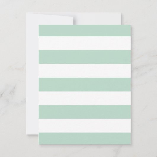 Mint Green Baby Shower Guessing Game (Back)