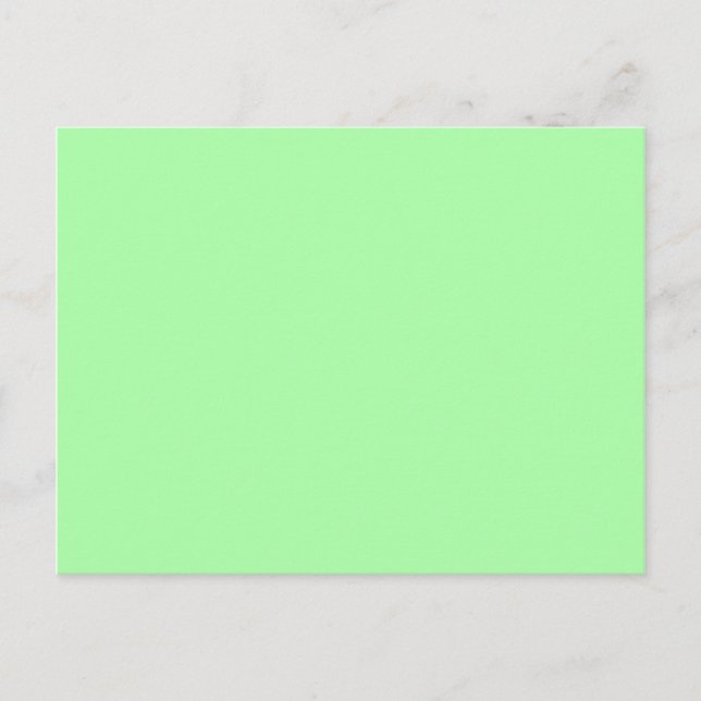Mint Green Blank Postcard (Front)