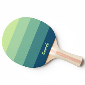 Mint Green Blue Name Full Print Ping Pong Paddle