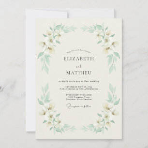 Mint Green Breezy Summer Wedding Invitation