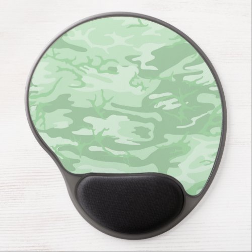 Mint Green Camo Gel Mouse Pad