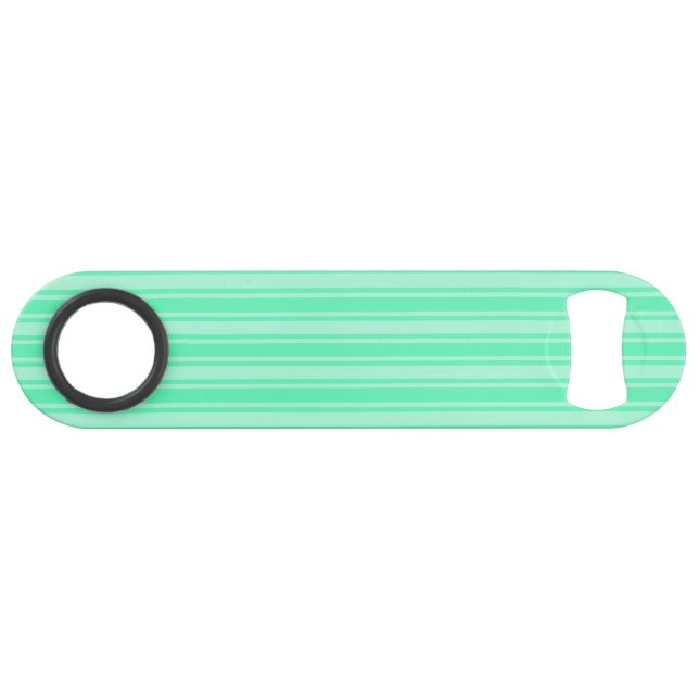 Mint green candy stripes bar key (Front (Horizontal))