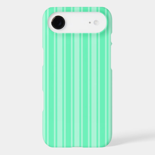 Mint green candy stripes Case-Mate iPhone case (Back)