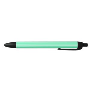 Mint green candy stripes pen