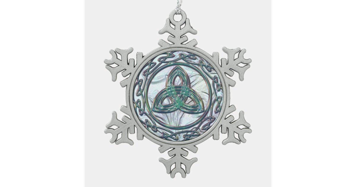 Mint Green Celtic Trinity Knot Christmas Ornament Zazzle